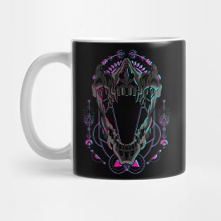 skull head glitch Mug